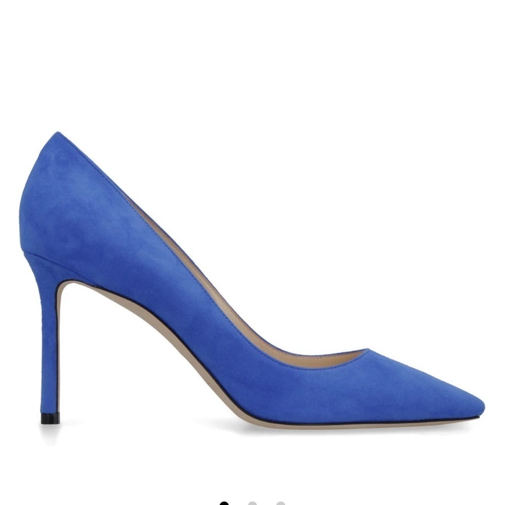Jimmy Choo Romy 85 Pointed-Toe Pumps - Picture 3 of 7